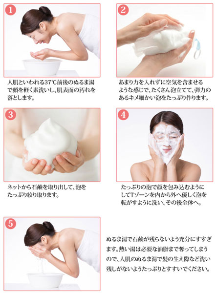 正しい洗顔方法